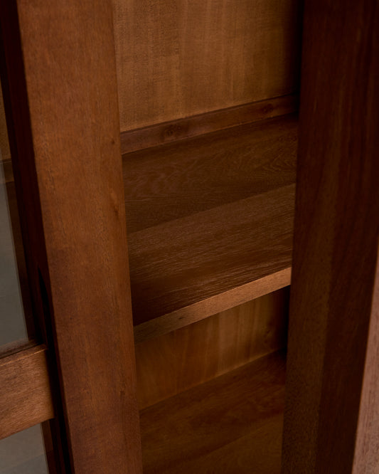 Vitrina Norani od masivnog drveta akacije 110 x 185 cm