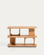 Aduma natural-coloured finish oak veneer shelving unit FSC 100% 100 x 65 cm