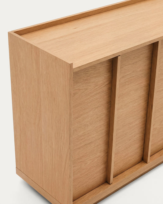 Komoda Onix od furnira hrasta sa završnom obradom u prirodnom tonu 200 x 80 cm FSC Mix Credit