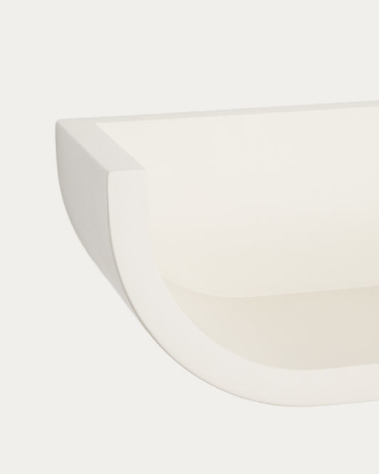 Salaya shelf made of varnished beige laminated plywood 60 x 12 cm