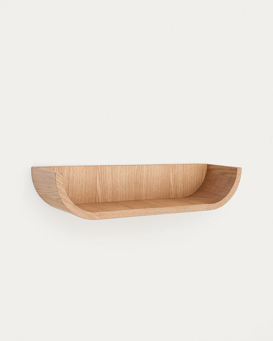 Salaya polica od laminirane jasenove šperploče, prirodna završna obrada, 60 x 12 cm