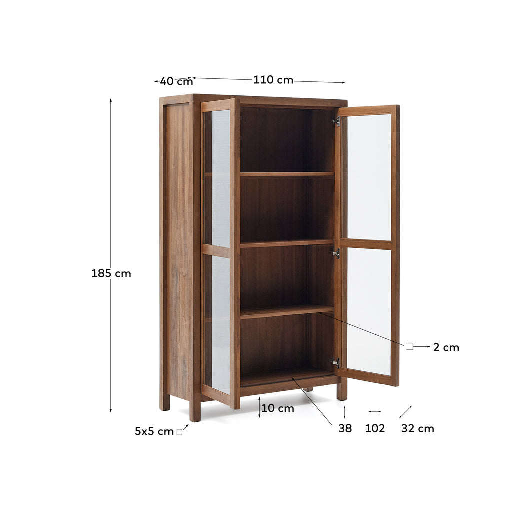 Sashi ormar od punog tikovinog drveta 110 x185 cm