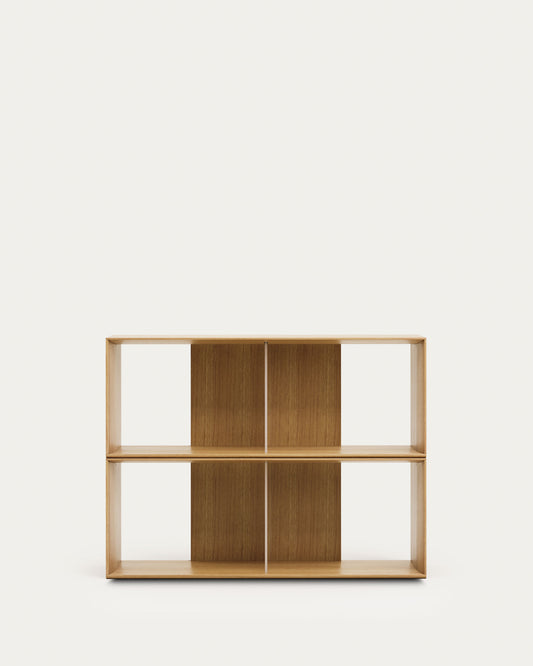 Litto set od 2 modularna elementa za odlaganje od hrastovog furnira, 101 x 76 cm