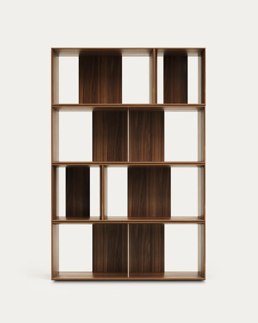 Litto set od 6 modularnih elemenata za odlaganje od orahovog furnira, 101 x 152 cm