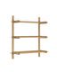 Sitra modular shelf, 3 solid oak wood shelves in a natural finish, 90 cm, FSC Mix Credit