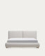 Elerio ecru chenille bed for 180 x 200cm mattress