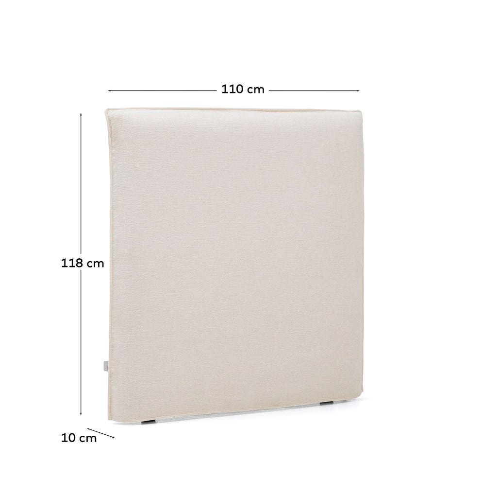 Jaira belo šenil uzglavlje sa skidivom navlakom za krevete do 90 cm, FSC Mix Credit