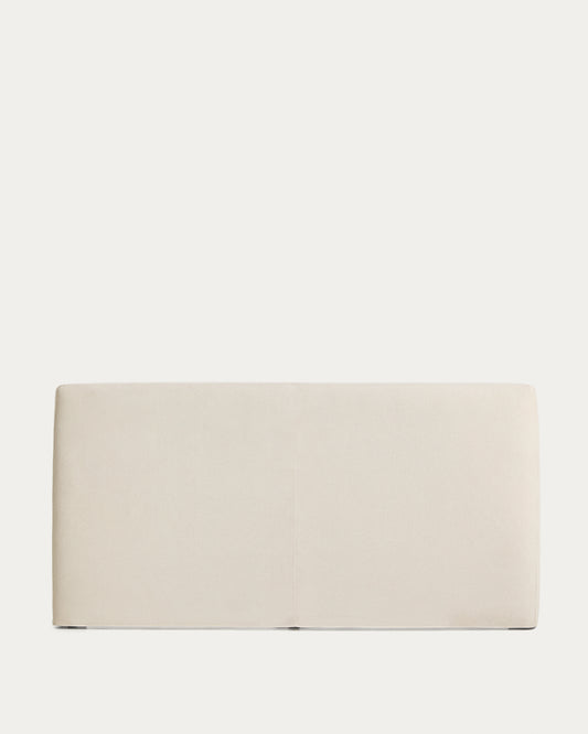 Blok ecru headboard with removable cover for bed up to 180cm