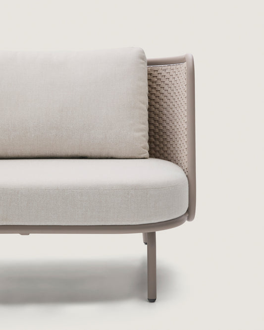 Sedalis vanjska fotelja od aluminijuma i tamnocrvenog užeta