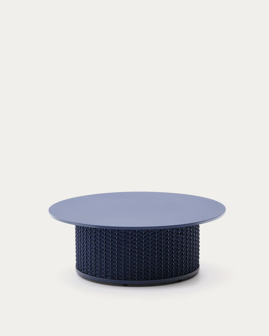 Sedalis spoljni sto za kafu od aluminijuma sa plavim užetom Ø99 cm
