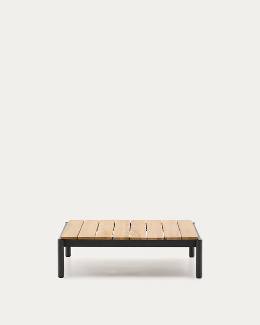 Sorells stočić za kafu od sivog aluminijuma i tikovine 89 x 91 cm FSC 100%