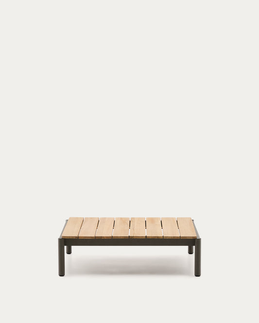 Sorells stočić za kafu od zelenog aluminijuma i tikovine 89 x 91 cm FSC 100%