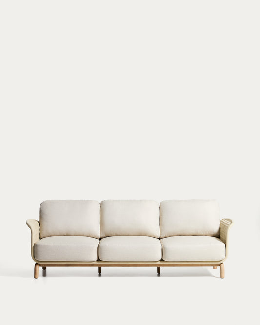 SS26COL1 Trosed od punog akacijinog drveta i prirodnog konopa 235 cm FSC 100%