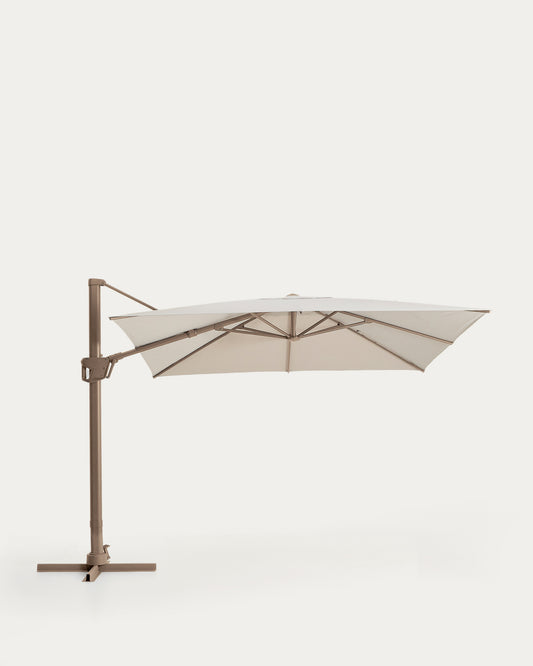 Noli bež konzolni suncobran sa konstrukcijom od taupe aluminijuma, 300 x 300cm