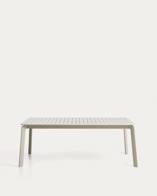 Brela rasklopivi sto od prirodnog aluminijuma, 205(287) x 100 cm