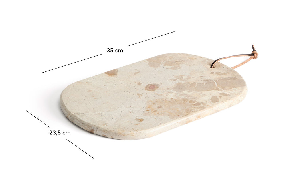 Orlina beige marble tray 35 x 23 cm