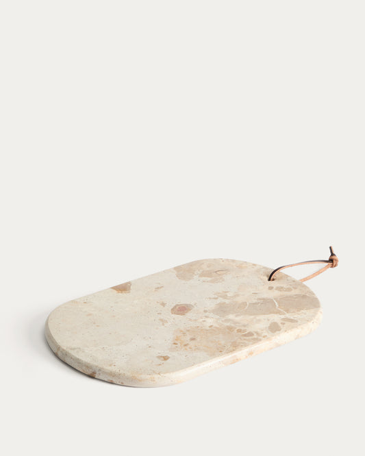 Orlina beige marble tray 35 x 23 cm