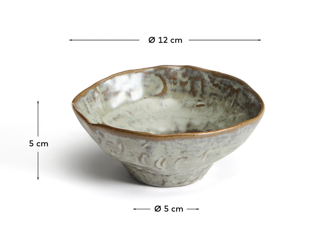 Alenia gray ceramic bowl