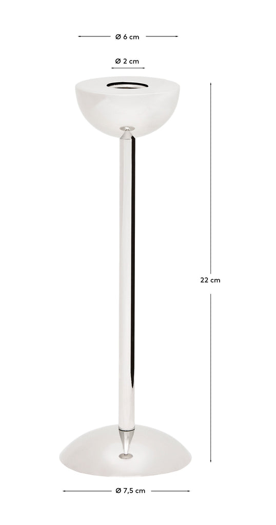 Nirella stainless steel candle holder 22 cm