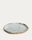 Alenia brown ceramic dinner plate
