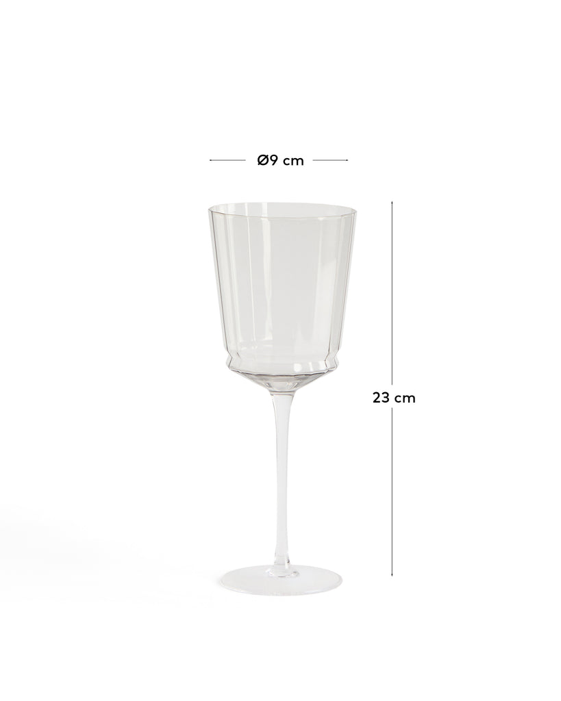 Čaša za vino Clarien od sivog stakla 39,5 cl