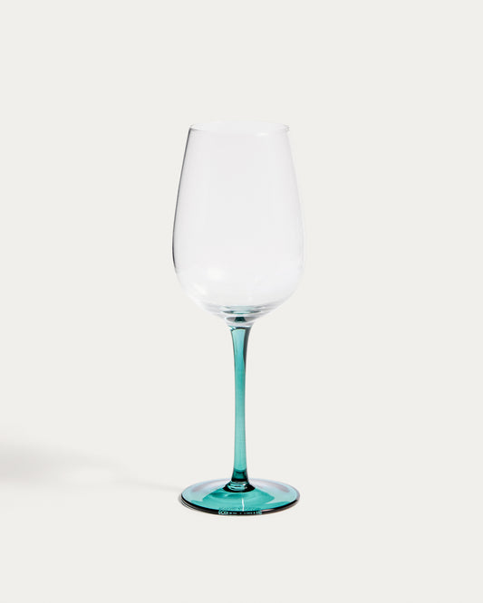 Irides providna čaša za vino sa plavim detaljem, 43 cl