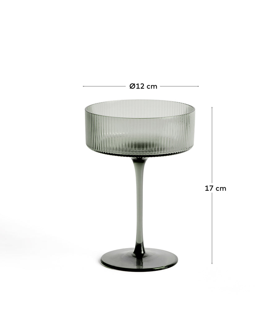 Koktel čaša Eluria od zelenoj stakla 31,5 cl