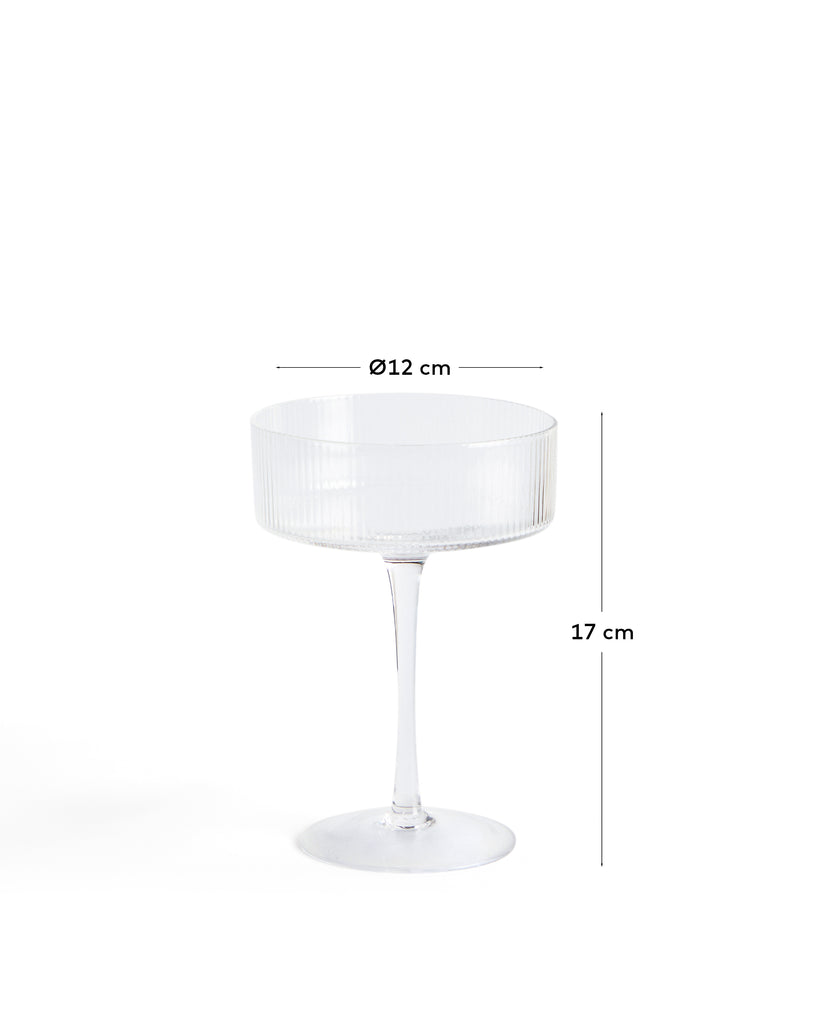 Cocktail glass Eluria made of transparent glass 31.5 cl
