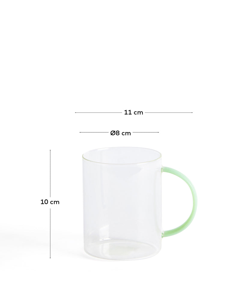 Micla mug made of transparent glass