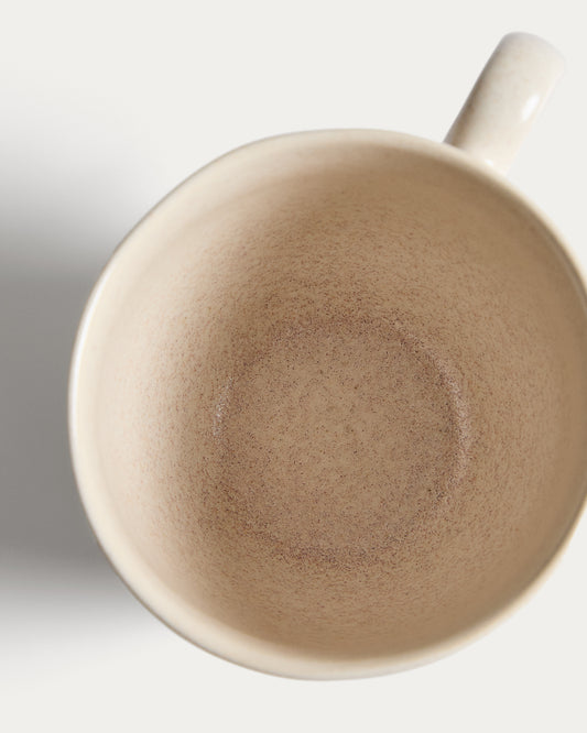 Šolja Sermin od keramike bež