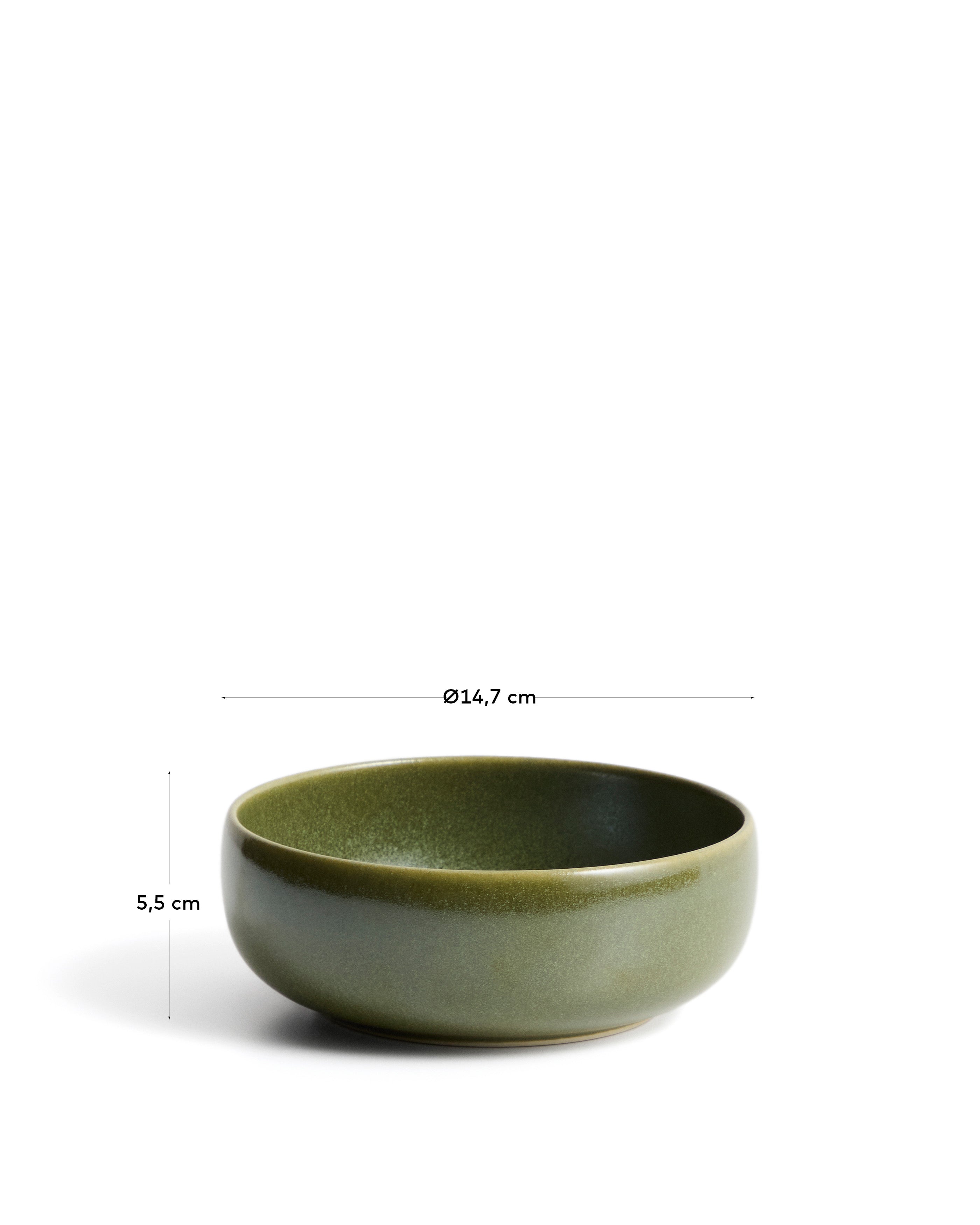 Uilo small green ceramic bowl