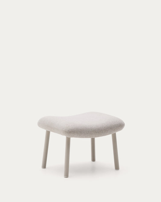 Inari oslonac za noge u bež i čeliku sa bež farbanom završnom obradom 60 x 50cm FSC Mik Credit