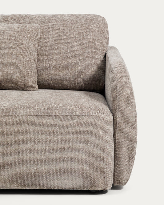 Laira trosed na razvlačenje u taupe čenilu 218 cm FSC Mix Credit