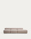 Sofa Blok 3 sedišta sa desnim terminalom od bež šenila 325 cm FSC Mix Credit