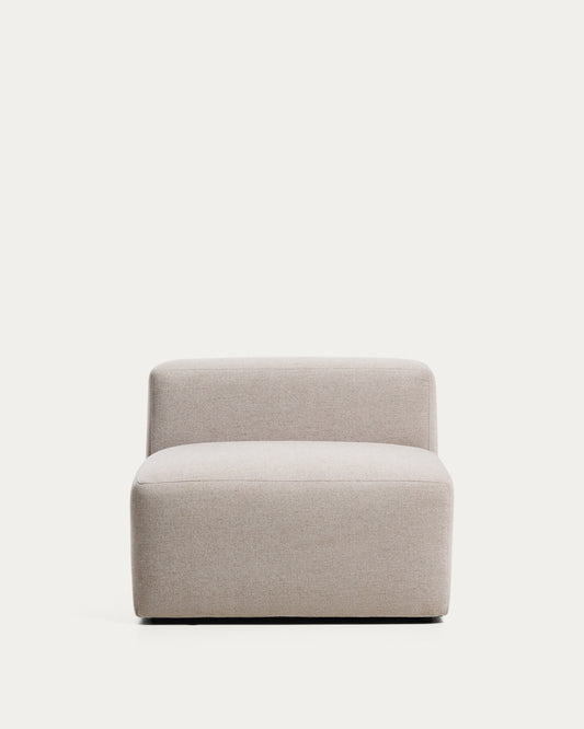 Blok beige chenille armchair 90cm FSC Mix Credit