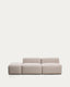 Sofa Blok 3 sedišta sa terminalnim pufom od bež šenila 240 cm FSC Mix Credit
