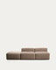 Sofa Blok 3 sedišta sa terminalnim pufom od smeđeg šenila 270 cm FSC Mix Credit