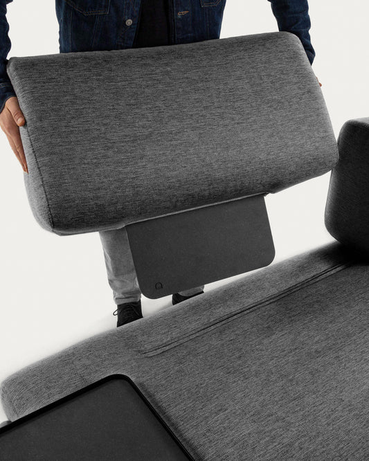 Modul 3 sedišta Compo tamno siva 232 cm