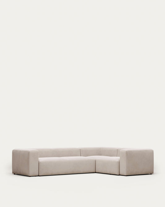 Blok 4 sedišta ugaona sofa u bež, 320 x 230 cm / 230 x 320 cm
