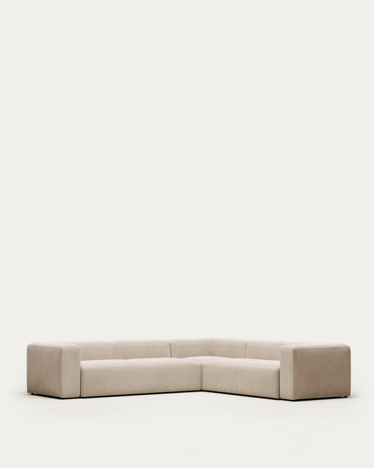 Blok 5 sedišta ugaona sofa u bež, 320 x 290 cm / 290 x 320 cm