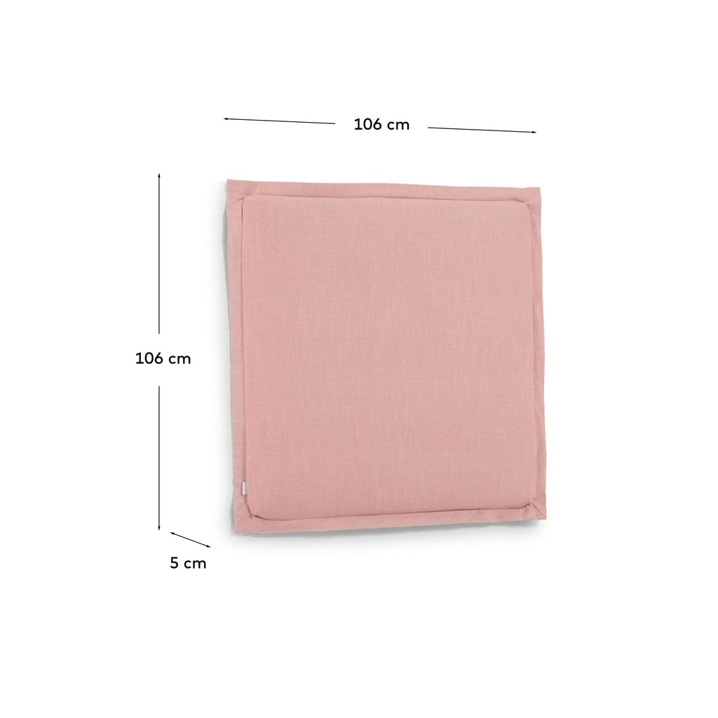 tanit uzglavlje sa roze platnenim pokrivačem, za krevete od 90 cm