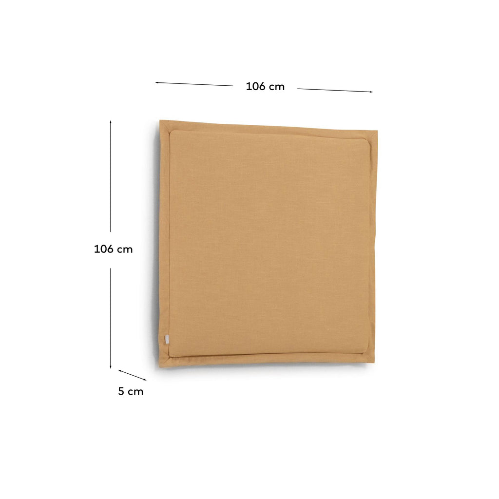 tanit uzglavlje sa presvlakom od platna senfa, za krevete od 90 cm