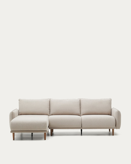 Carlota trosed sofa sa levim/desnim ležaljkom u bež, 262 cm FSC Mik Credit