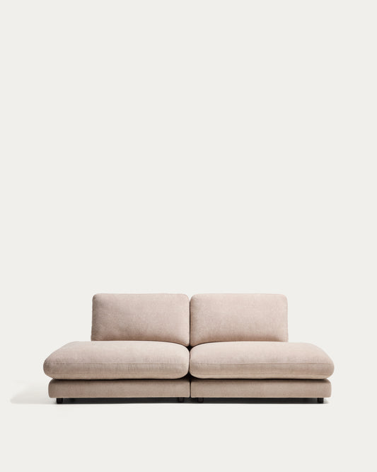 Gala 3-seater modular sofa in beige micro bouclé FSC Mix Credit 240cm