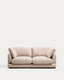 Sofa Gala 3 mesta od mikro bukle bež FSC Mix Credit 210 cm