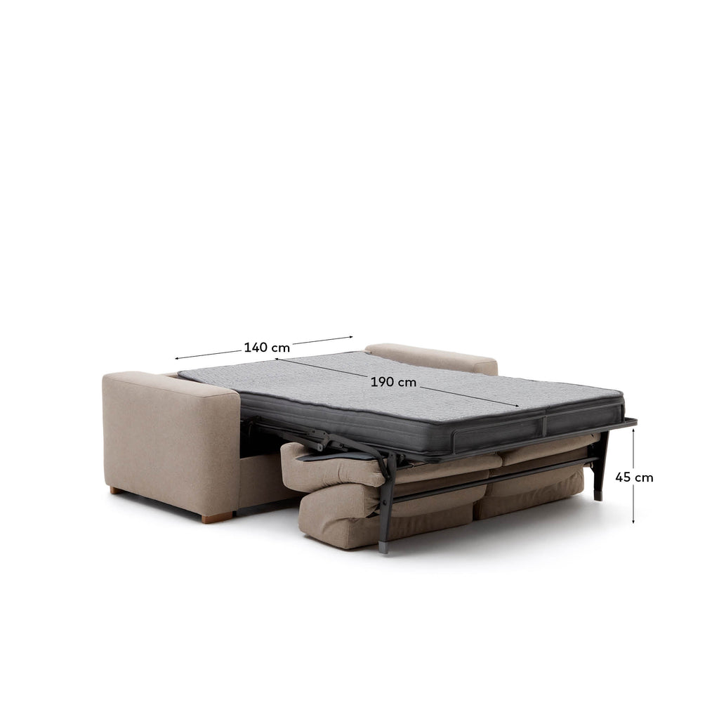 Anley sofa na razvlačenje sa 2 sedišta u bež 204 cm FSC Mik Credit