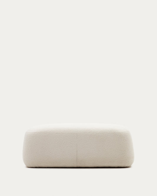 Martina ekru boucle oslonac za noge 123 x 85 cm FSC Mik Credit