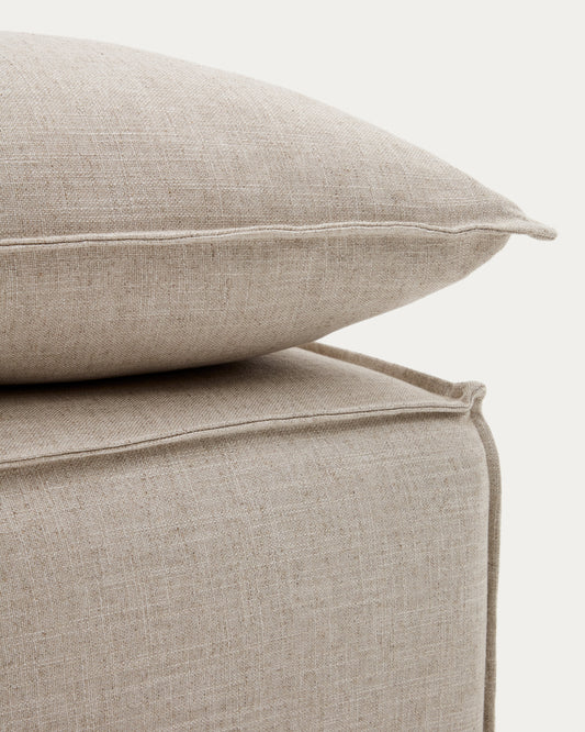 Pouf cover made of Anarela canvas, 80 x 80 cm