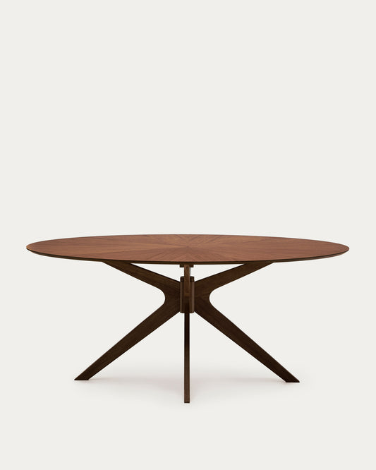 Naanim sto od orahovog furnira, 180 x 110 cm