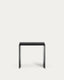 Litto black, lacquered MDF side table, 55 x 40 cm